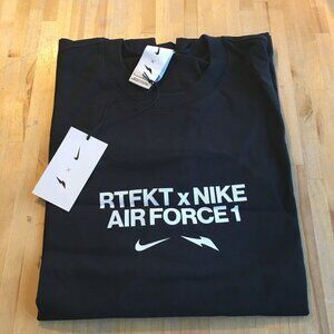 RTFKT x Nike Air Force 1 T-Shirt "Black" Sz L NEW
